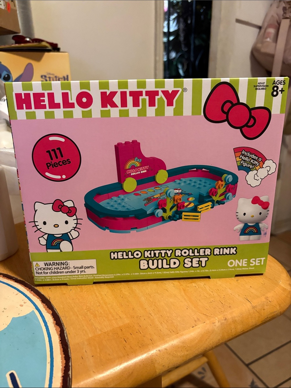 Hello Kitty Pink & Teal Roller Rink Build Set